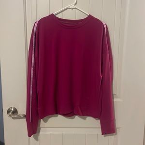 Pink under armour crue neck
